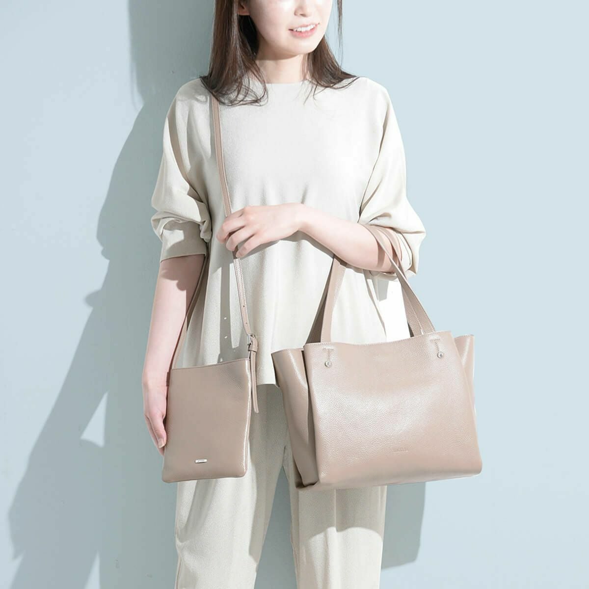 【セット商品】レザートートバッグ＆ポシェット＜アーバンセット＞