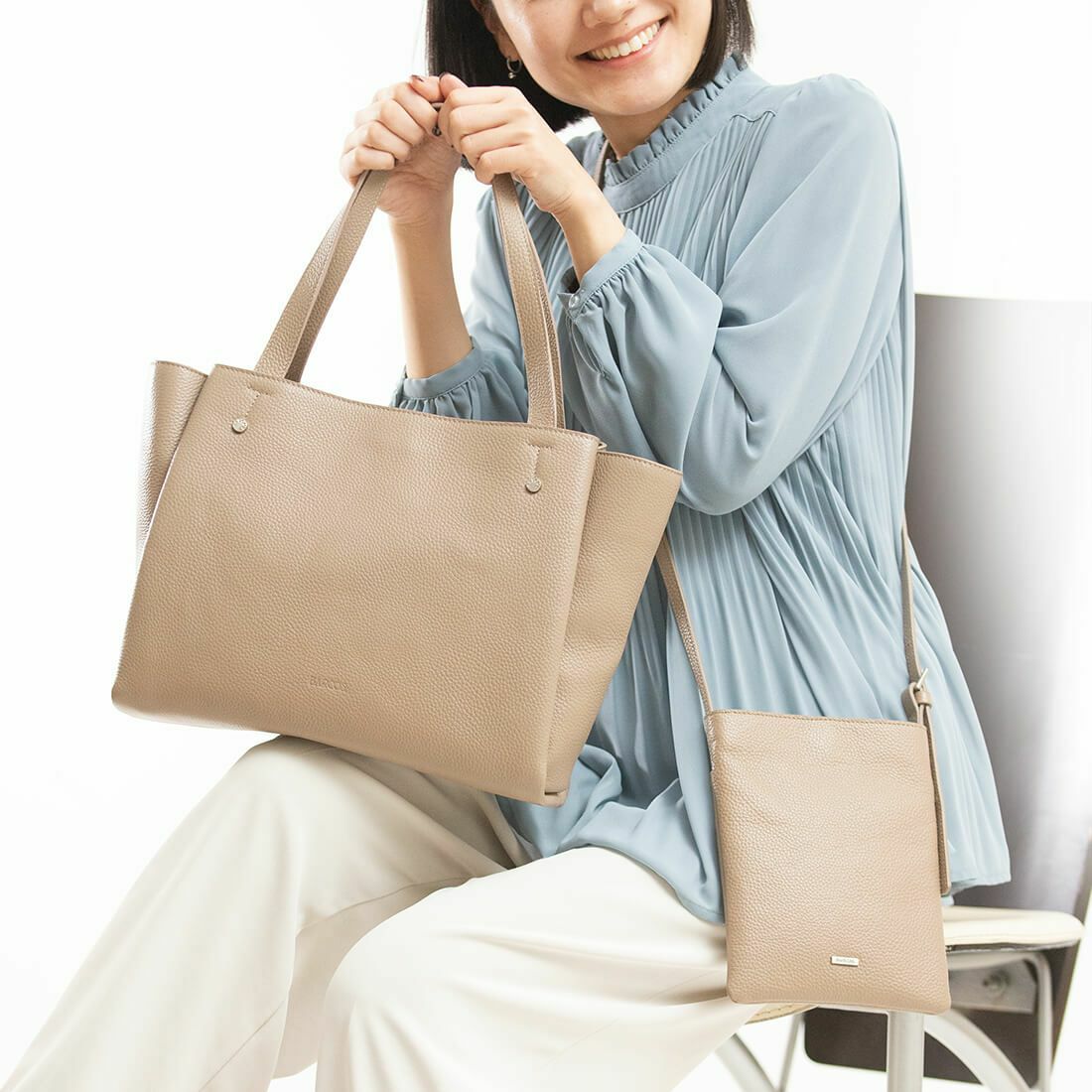 セット商品】レザートートバッグ＆ポシェット＜アーバンセット