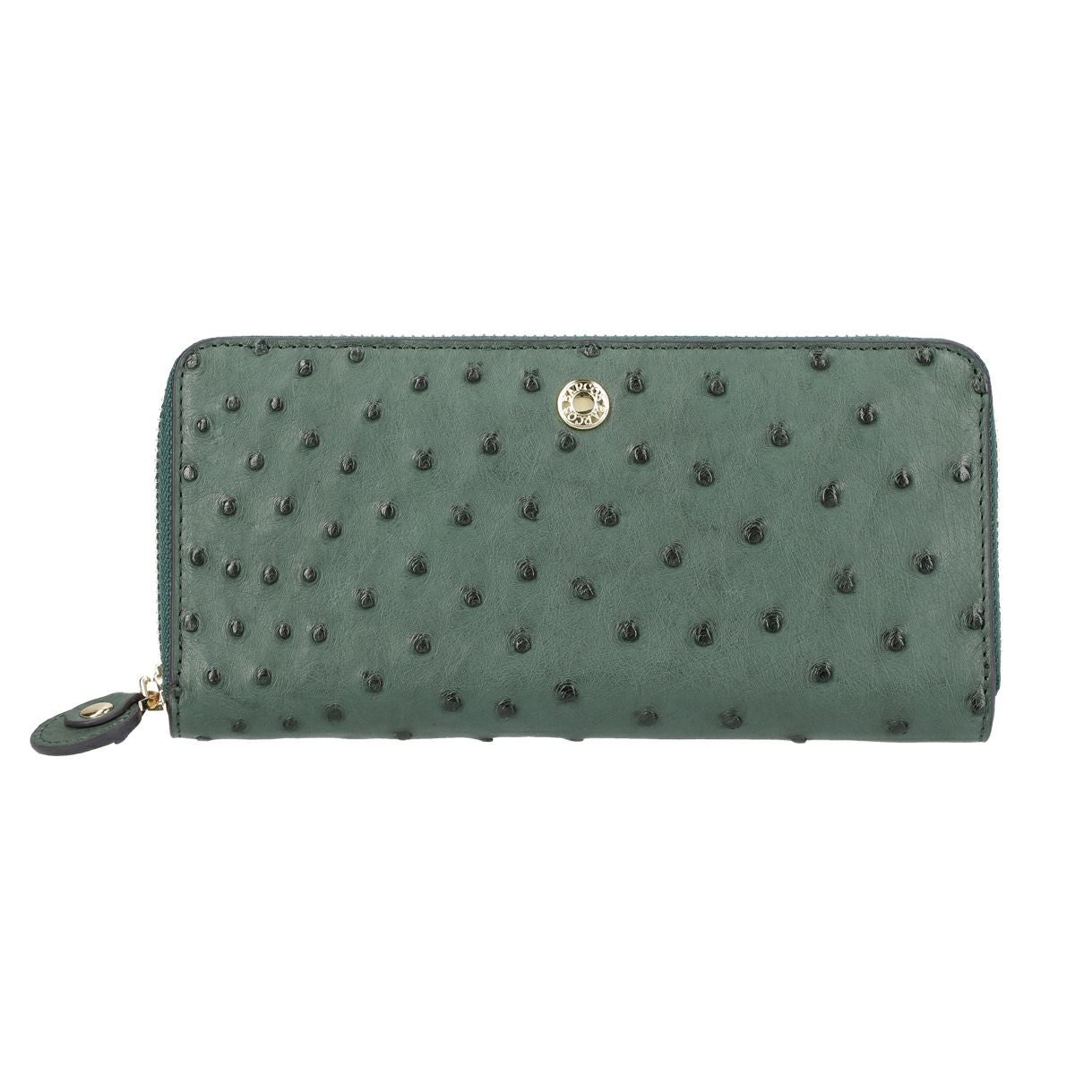 GLウォレット オーストリッチレザーラウンド型財布＜リッコR＞