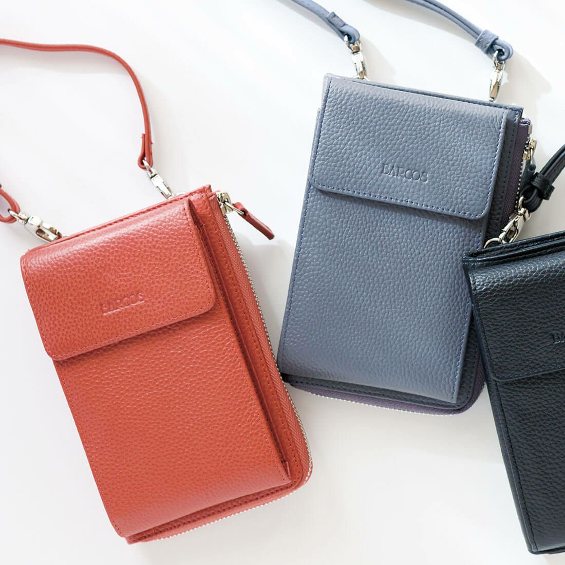 L字型シュリンクレザースマホポシェット＜アミーゴ＞ | バルコス公式