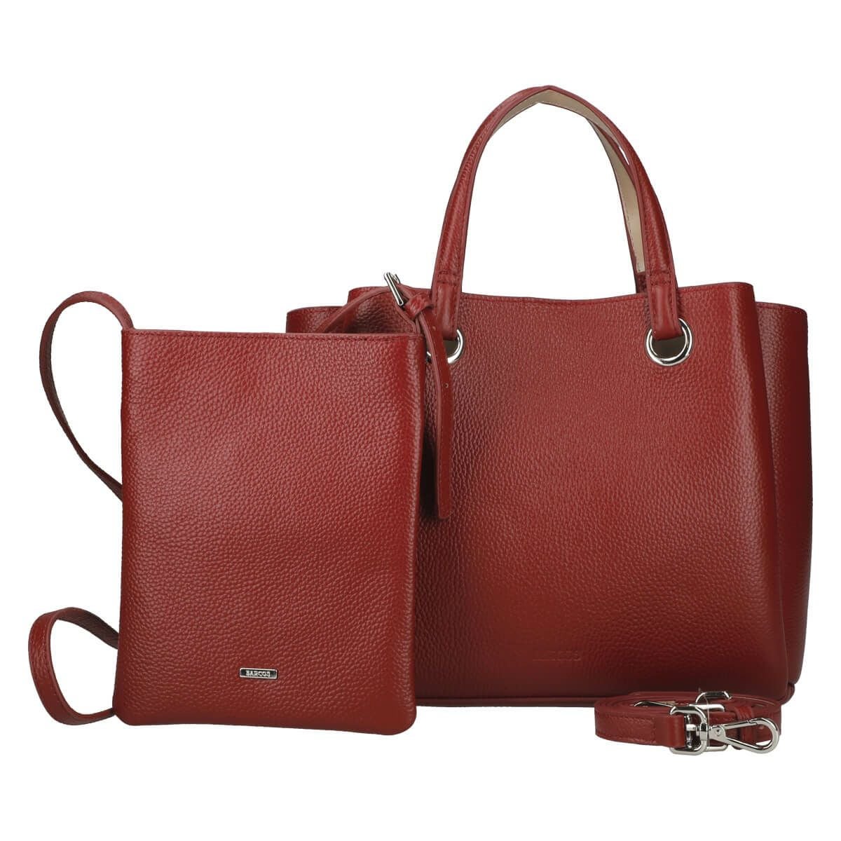 シュリンクレザー3層ハンドバッグ | バルコス公式オンラインショップ