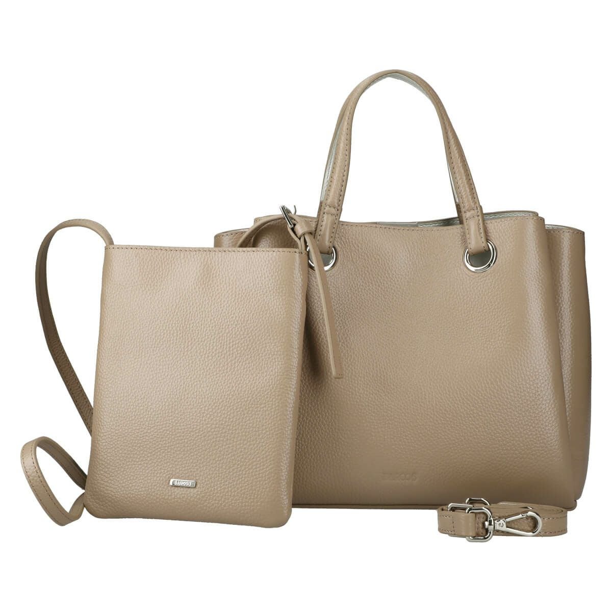 【セット商品】シュリンクレザーハンドバッグ＆ポシェット＜クラシカルセット＞