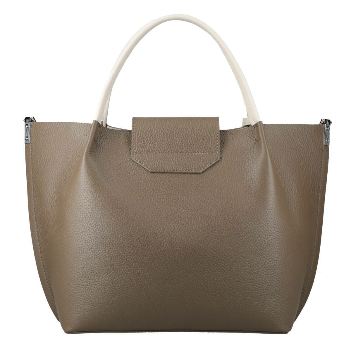 【セット商品】シュリンクレザーバイカラーハンドバッグ＜シャーロット＞＆ロングウォレット＜ベロニカ＞