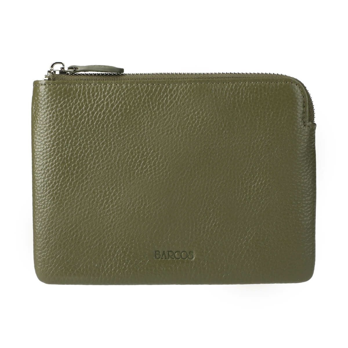 シュリンクレザーJ字ポーチ