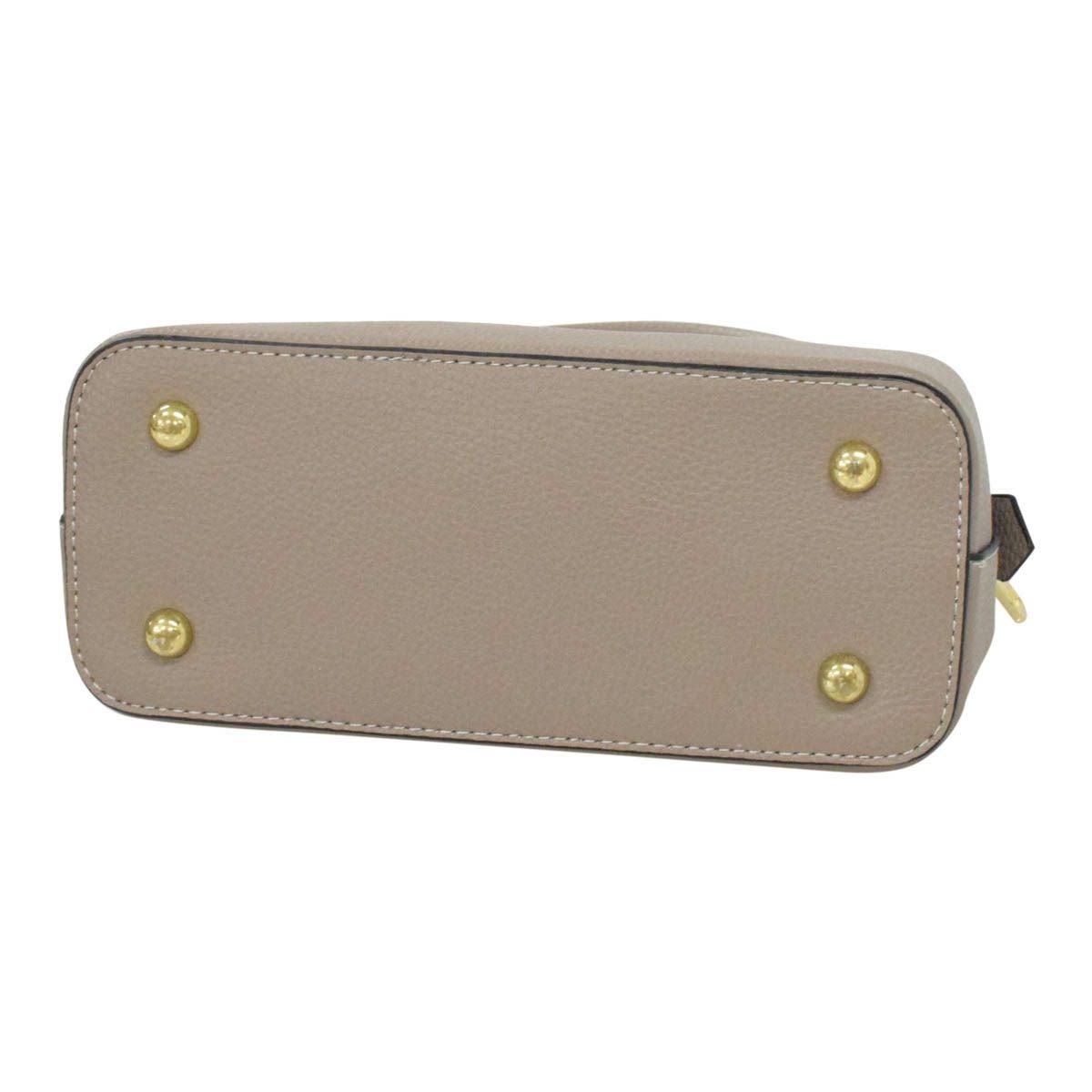 レザー錠前付き2wayミニハンドバッグ