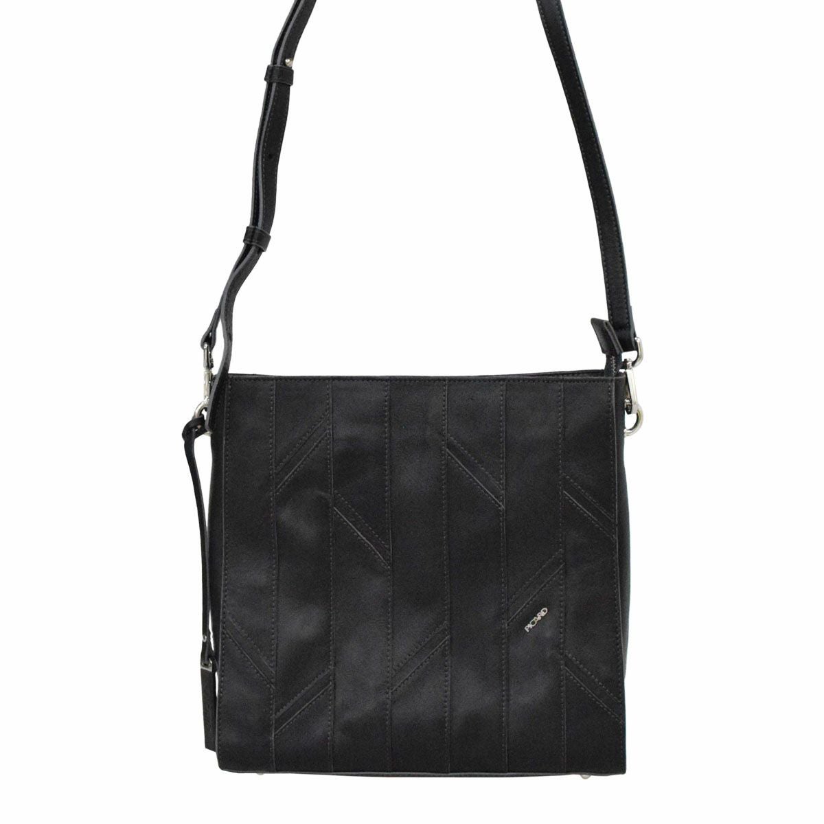 パッチワークレザーショルダーバッグ