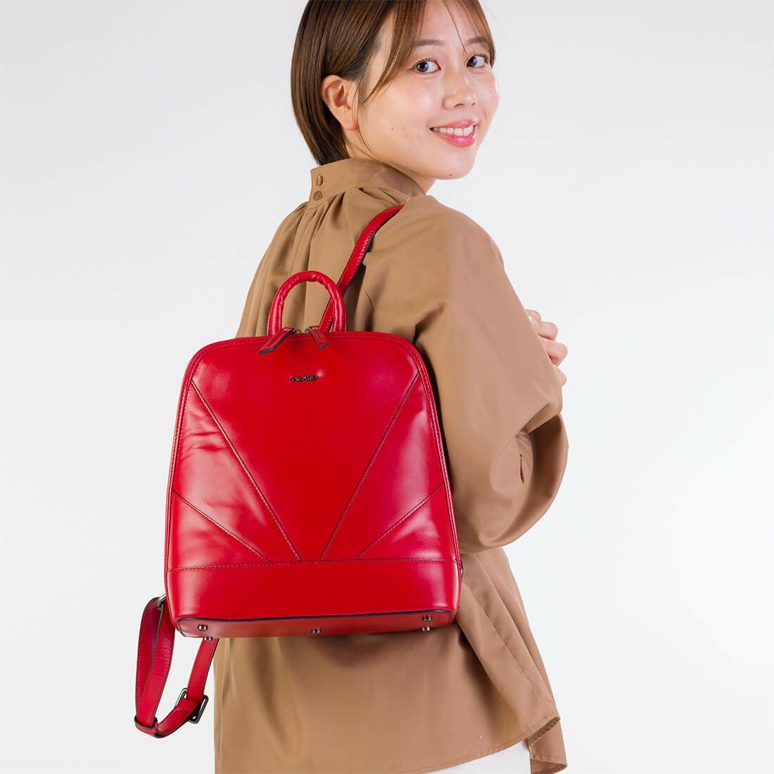 SHEILA スタイリッシュレザーリュック