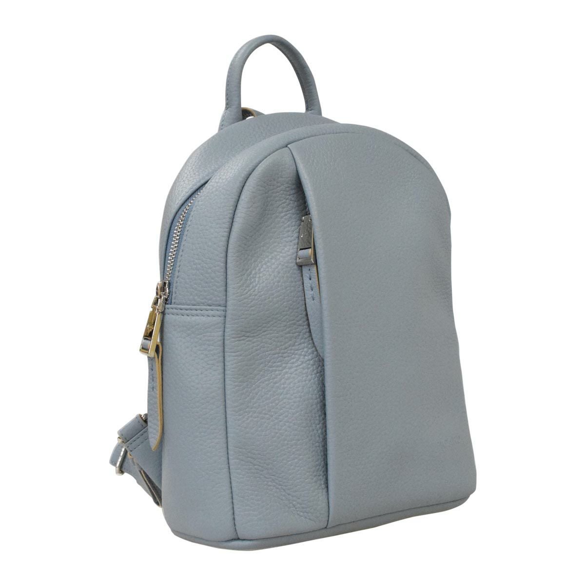 PURE フロントポケットデザインレザーリュック