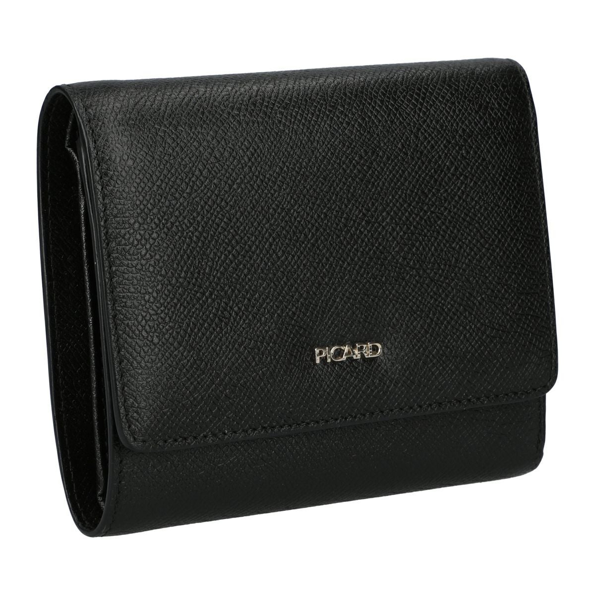 MIRANDA 型押し牛革三つ折り財布