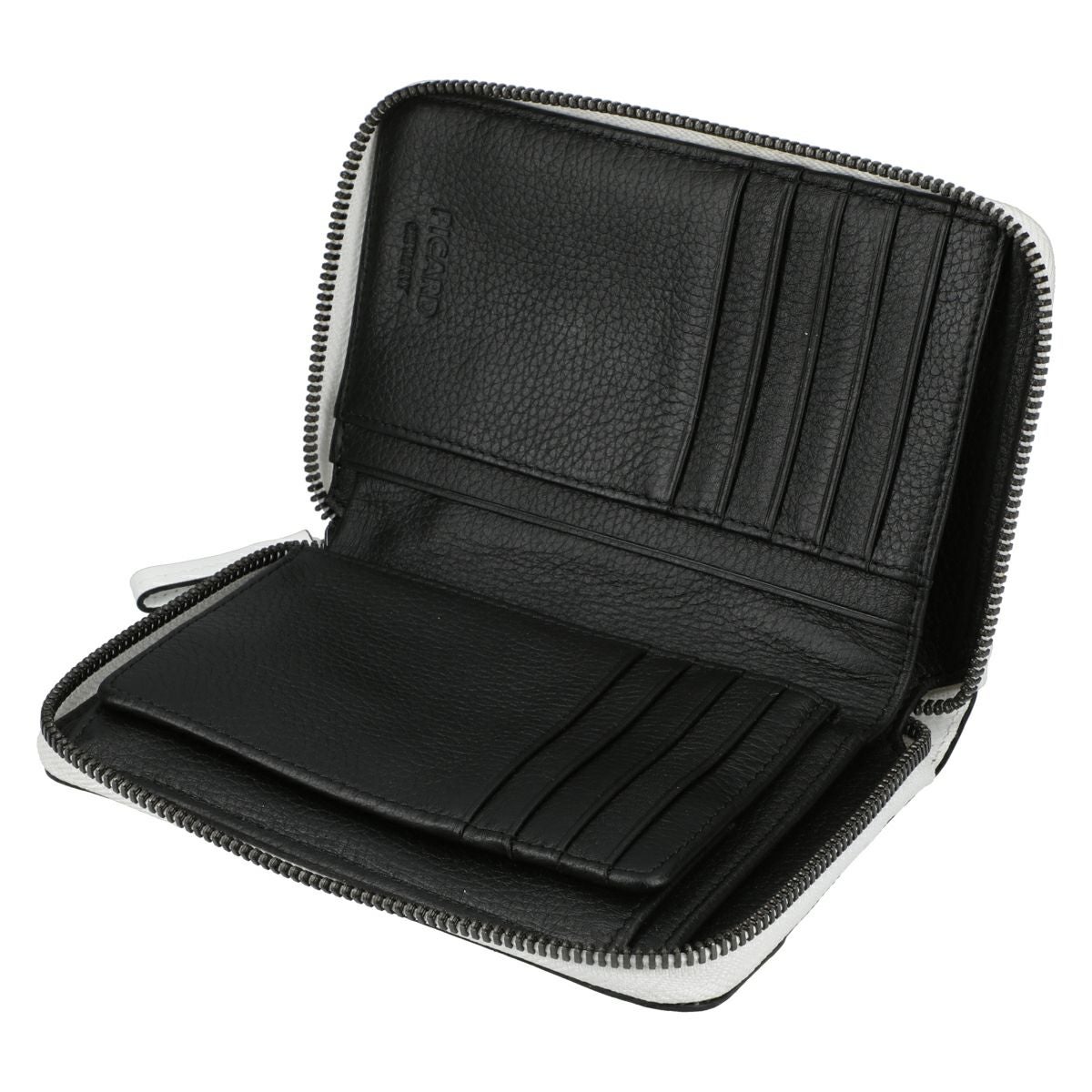 DAISY 牛革バイカラーラウンド型2つ折り財布