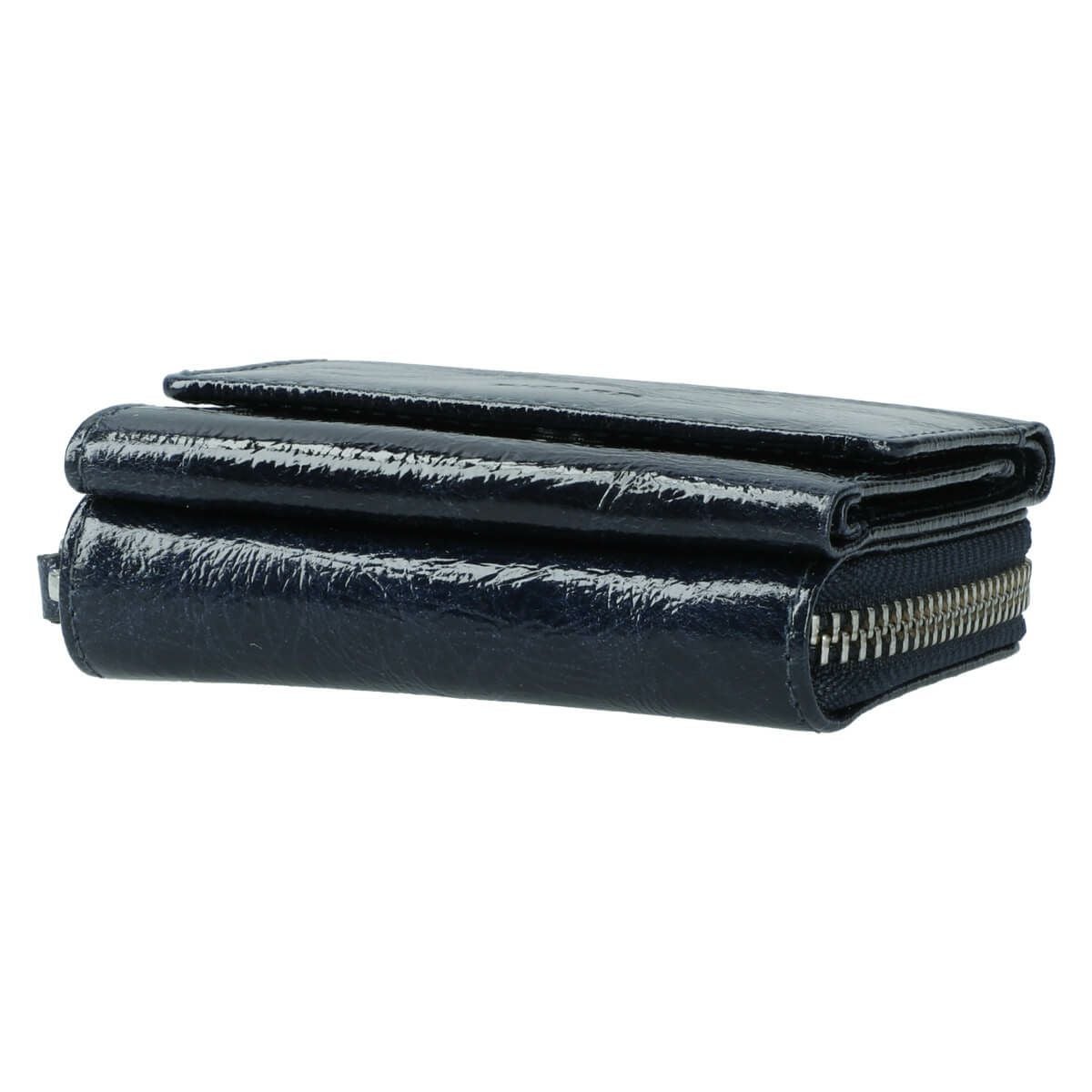 BRILLIANC ツヤ有りレザー3つ折りコンパクト財布