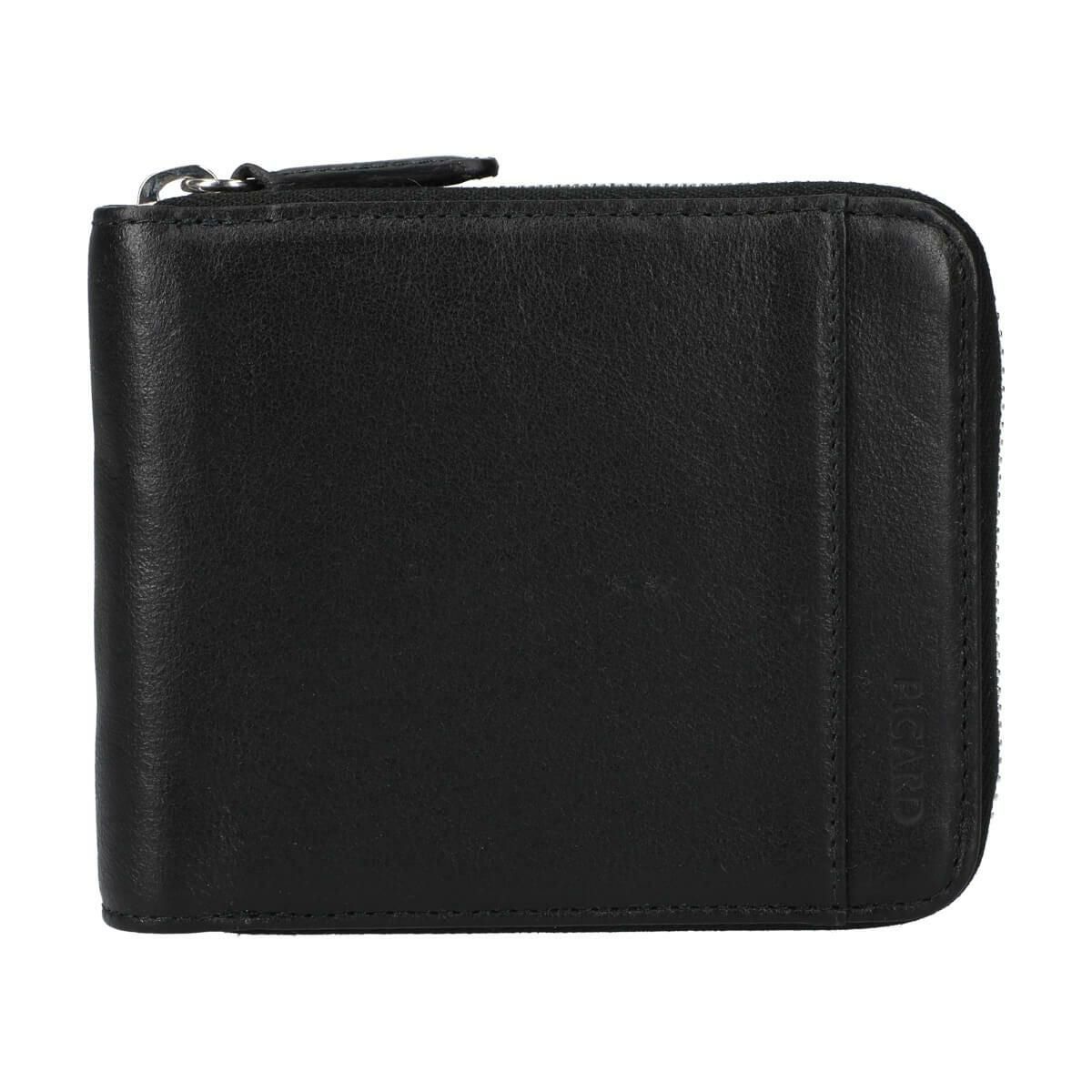 BUDDY メンズラウンドファスナー式2つ折り財布