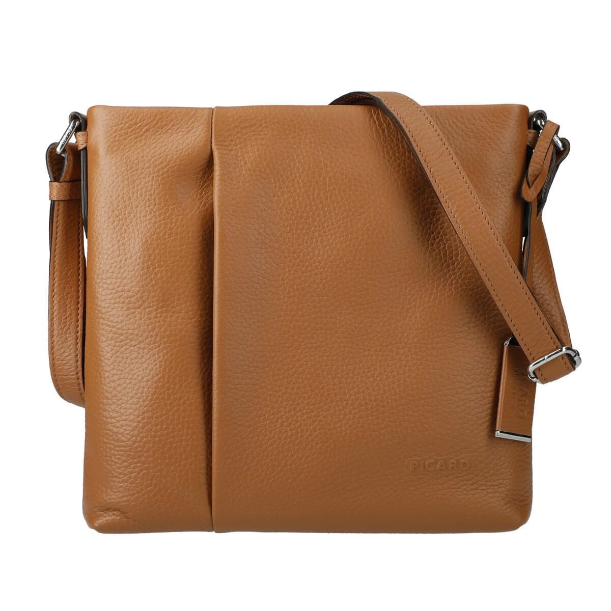 牛革スクエア型ショルダーポシェット