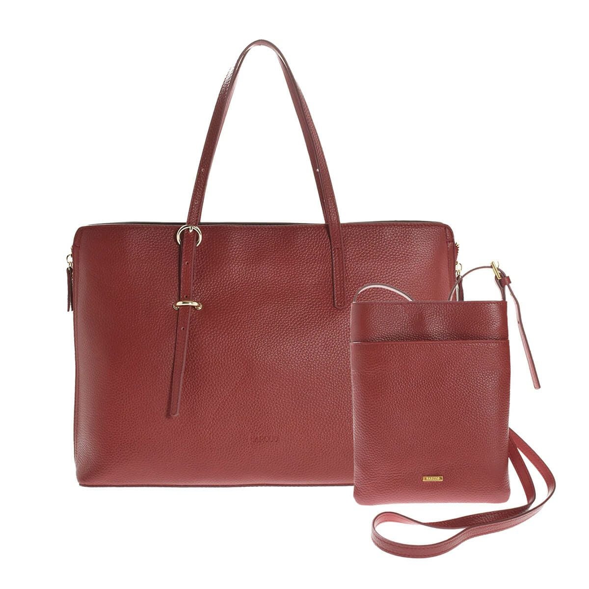 バイカラートートバッグ＆シンプルミニポシェット