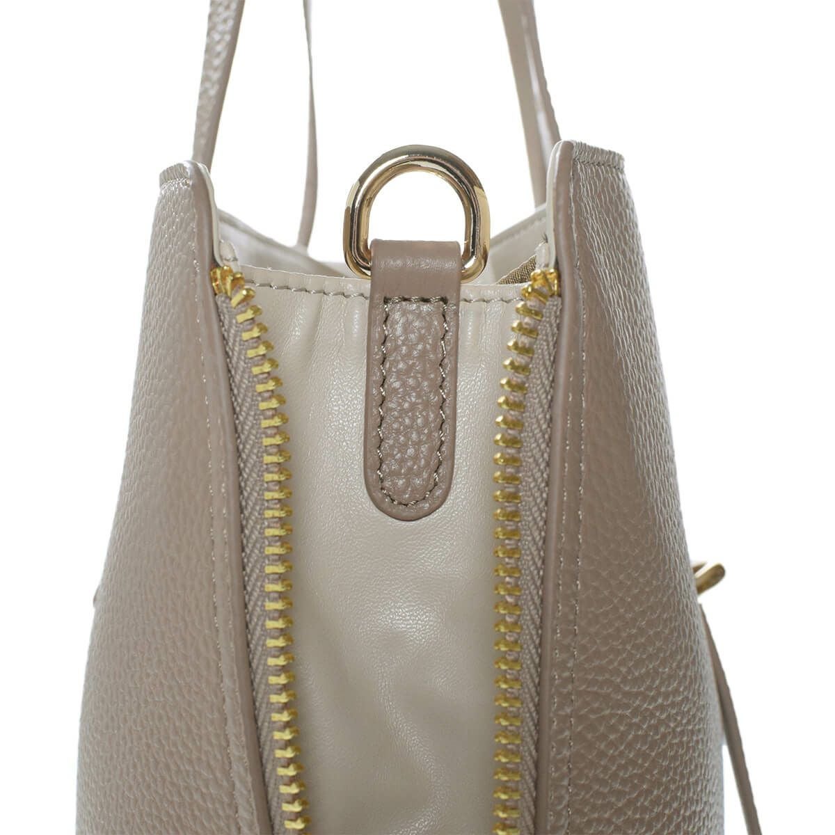 バイカラートートバッグ＆シンプルミニポシェット