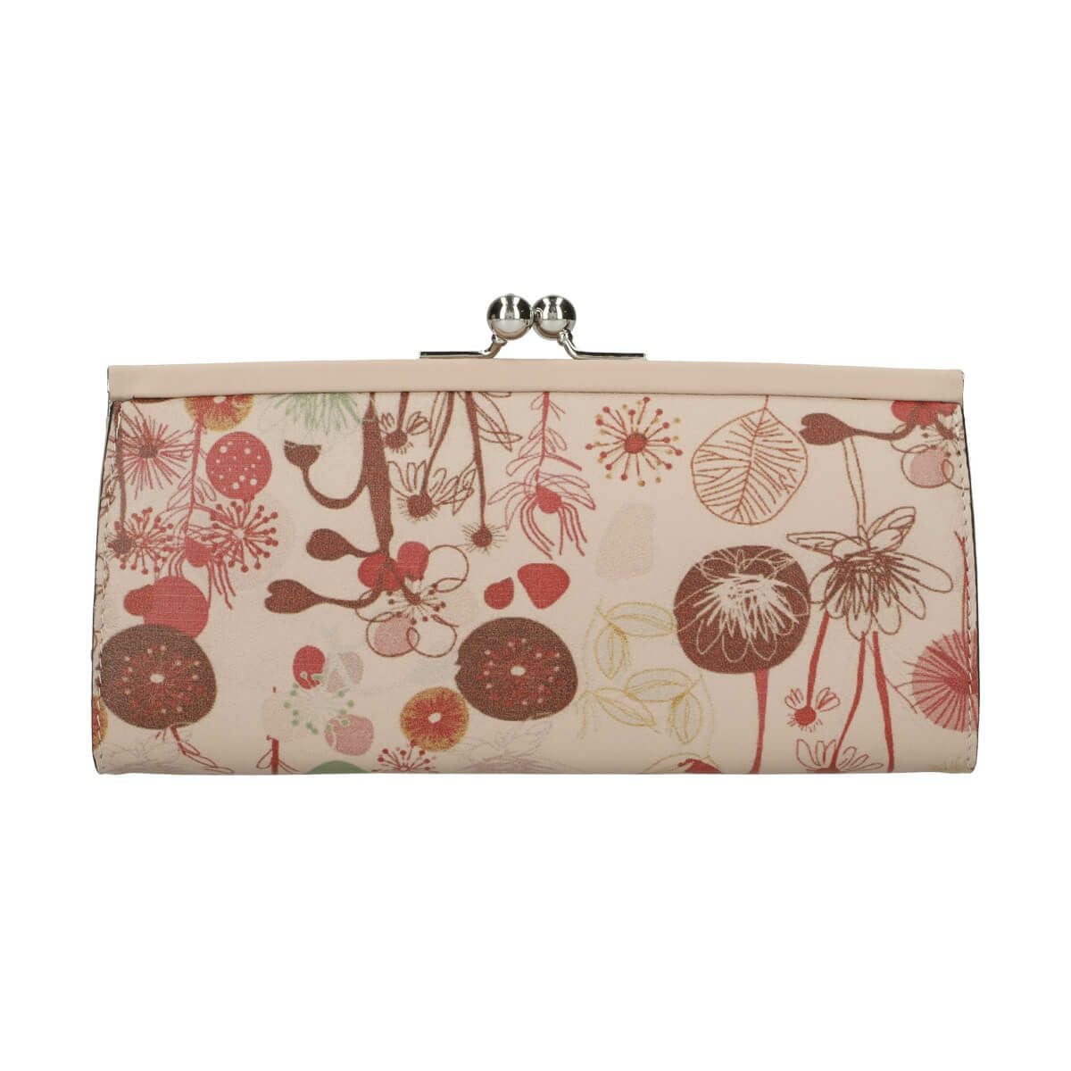 花柄がま口長財布