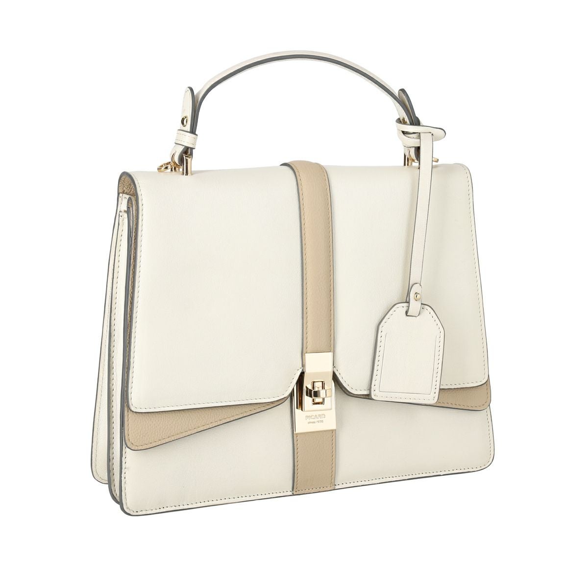 MUSICAL バイカラー2wayレザーハンドバッグ