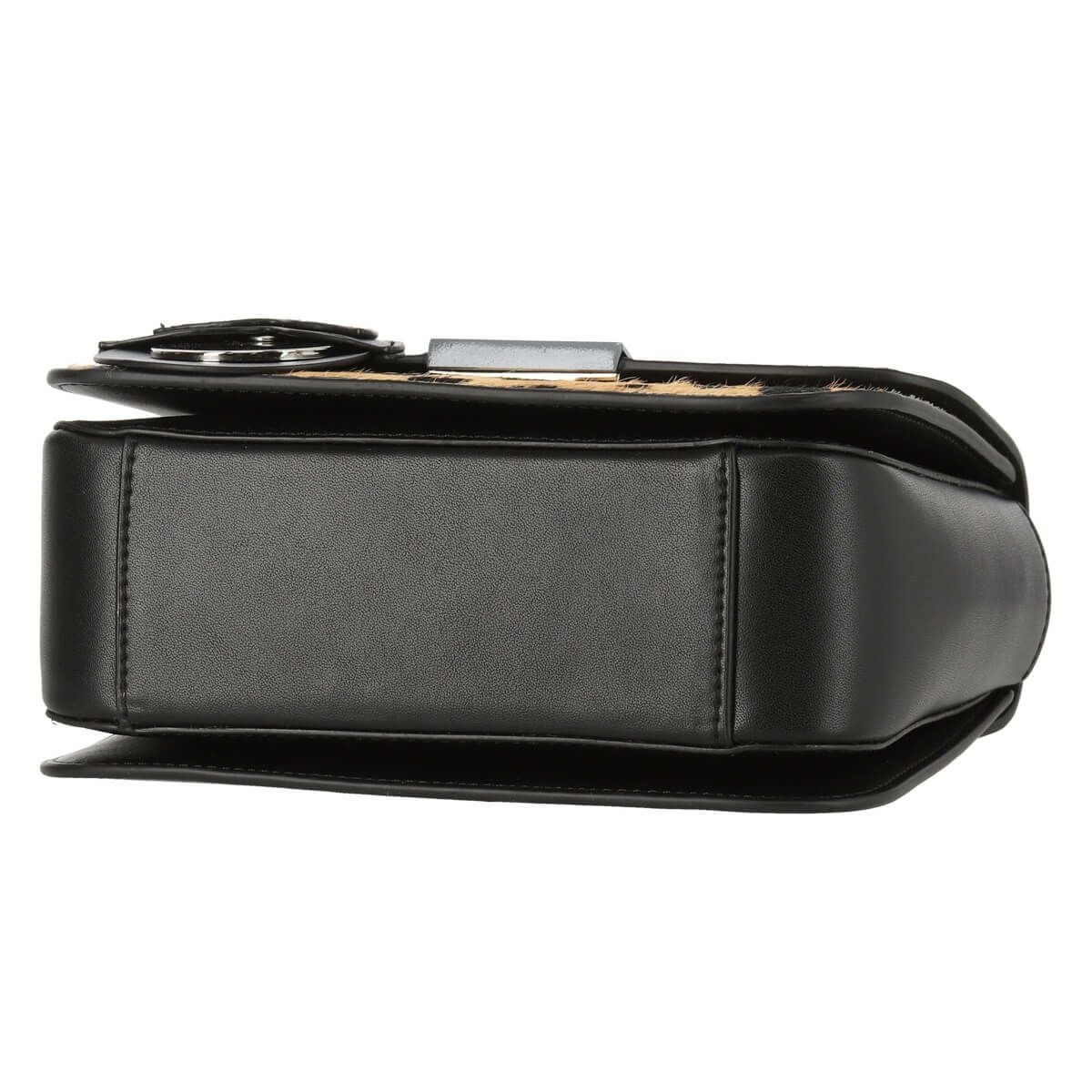 チャーム付き異素材コンビレザーポシェット