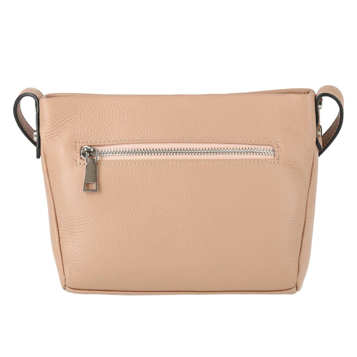 牛革シンプルショルダーバッグ