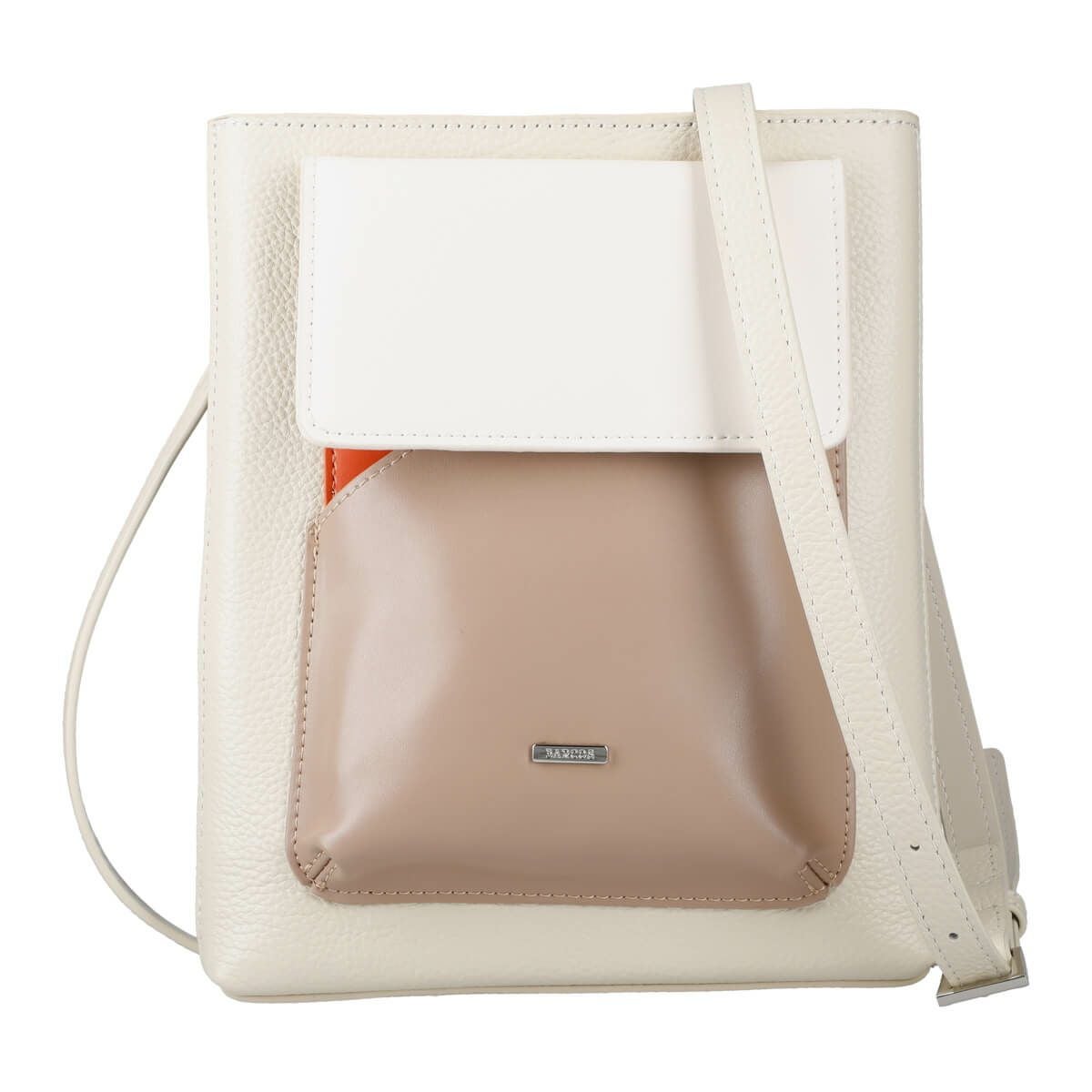 配色縦型ポシェット