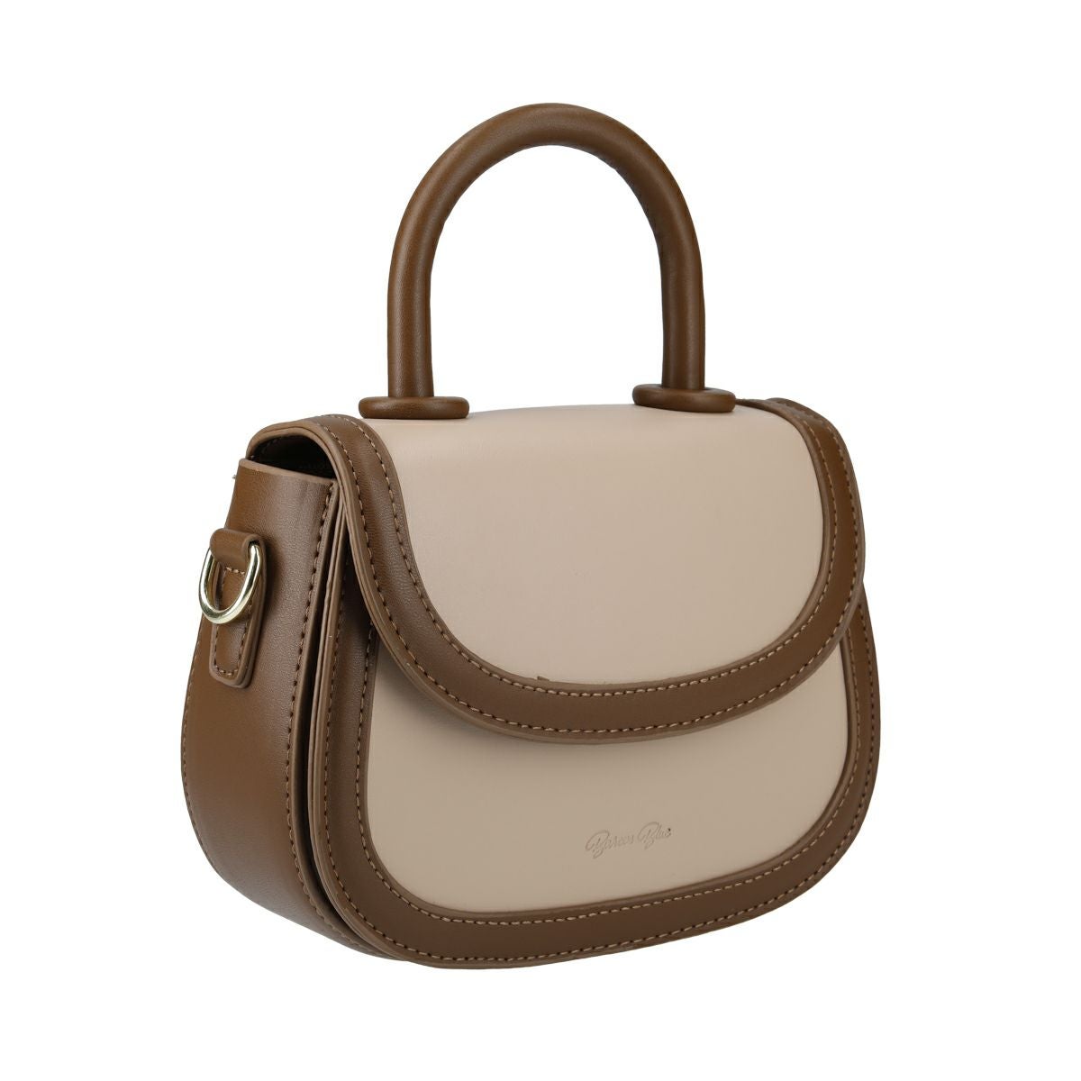 バイカラーデザイン2wayPUハンドバッグ