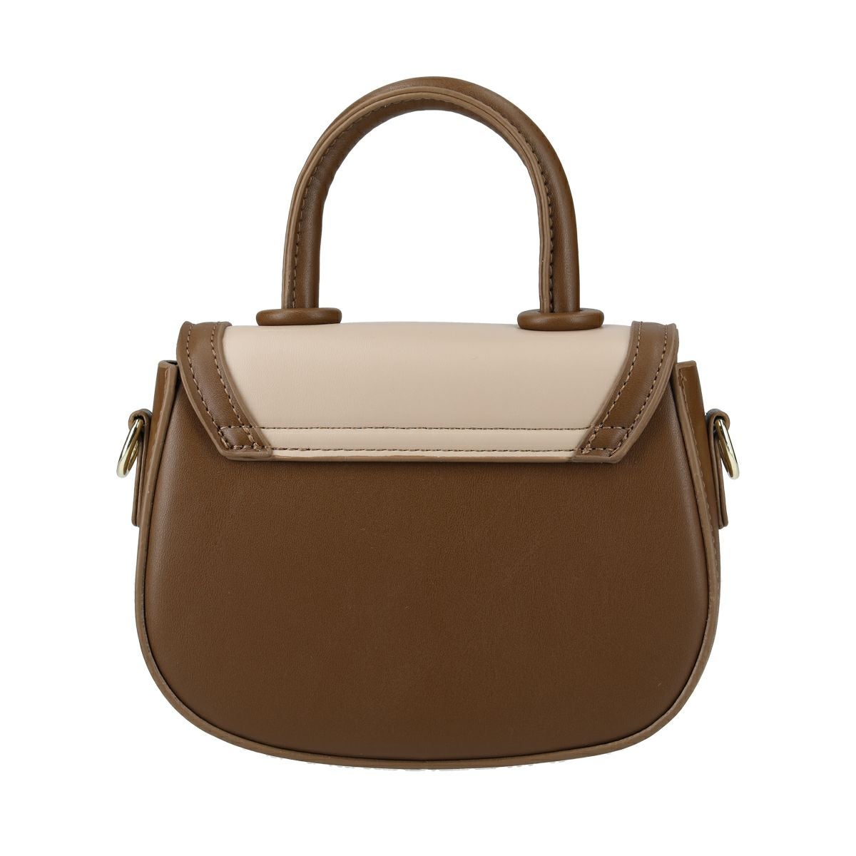 バイカラーデザイン2wayPUハンドバッグ