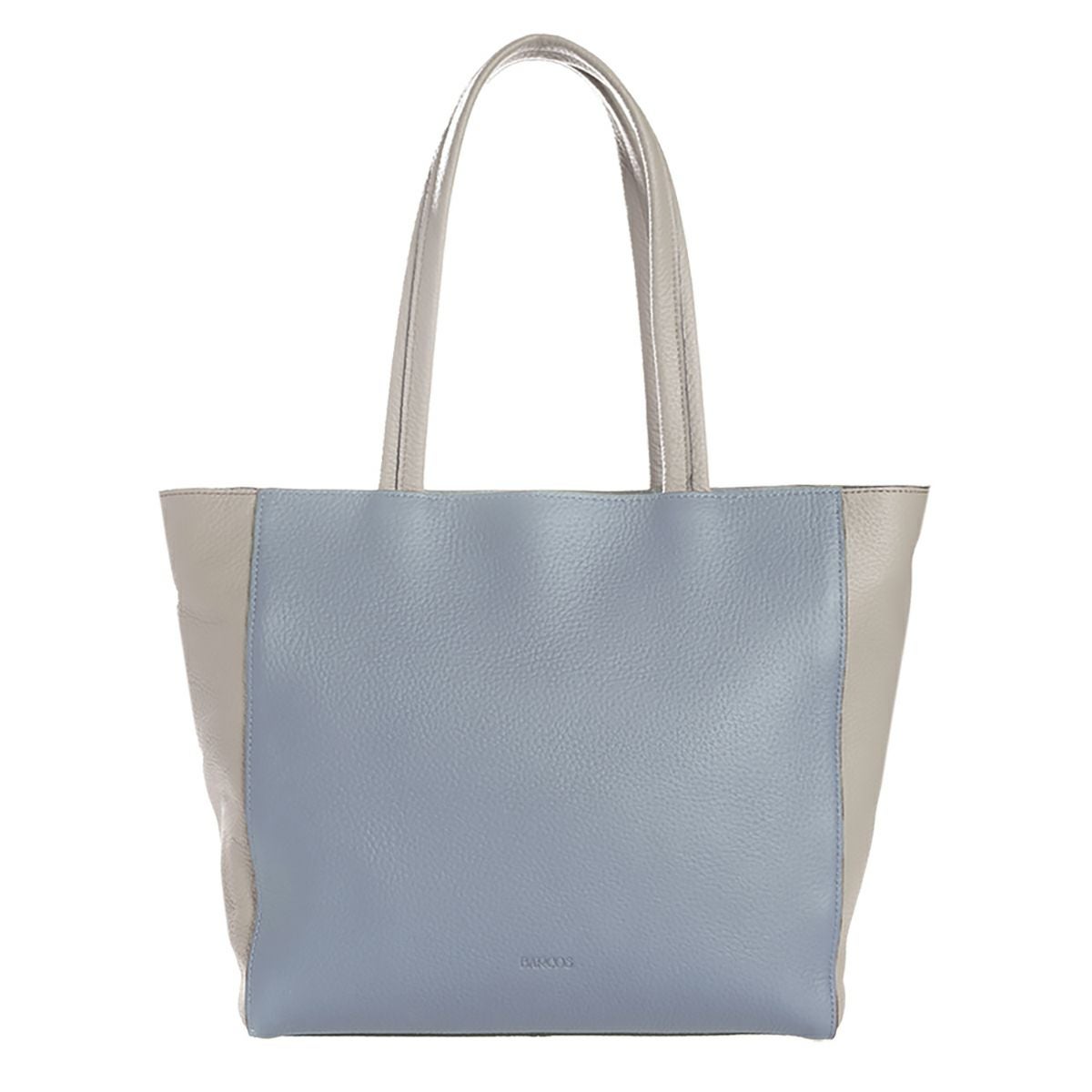 バイカラーシュリンクレザートートバッグ