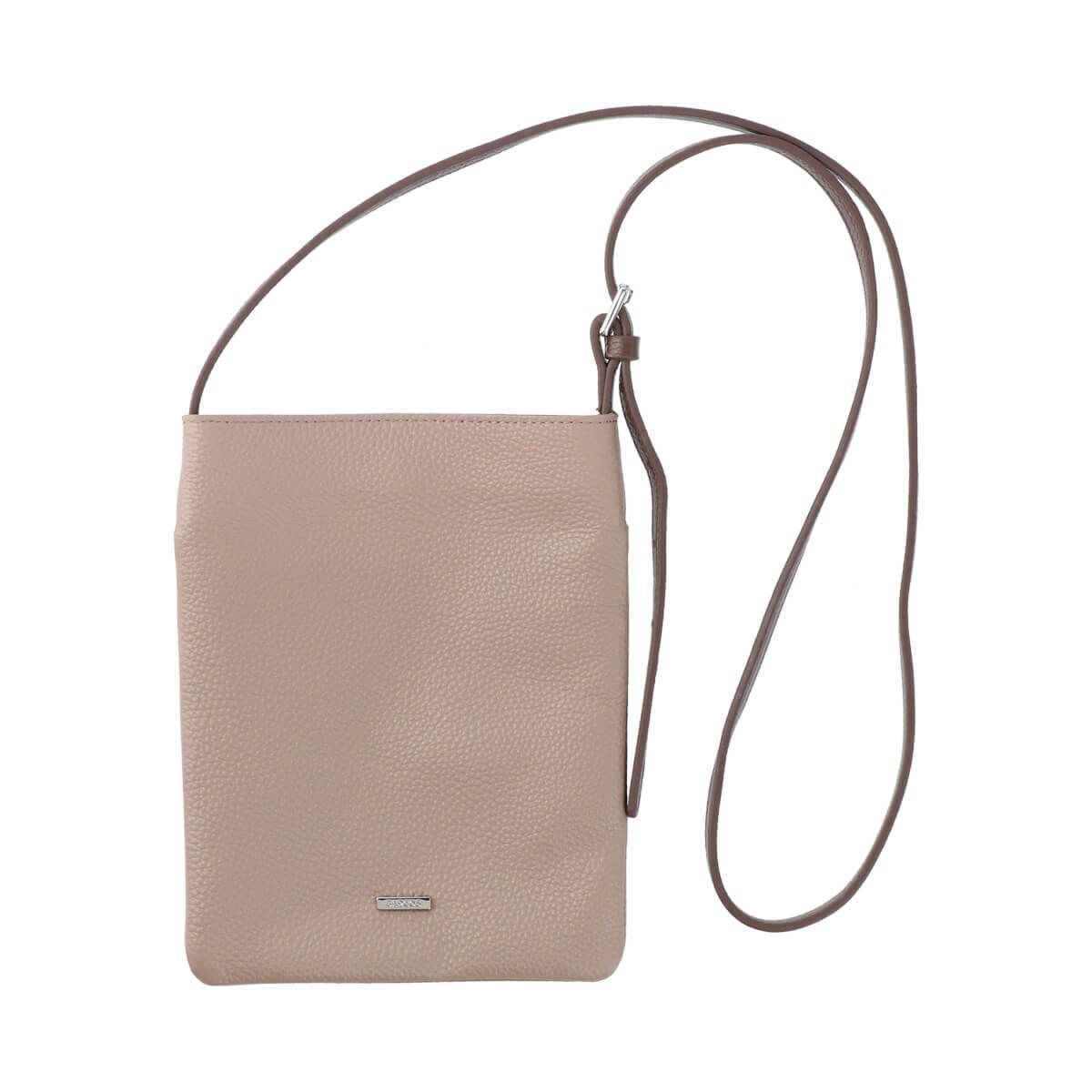 バイカラーシュリンクレザーポシェット