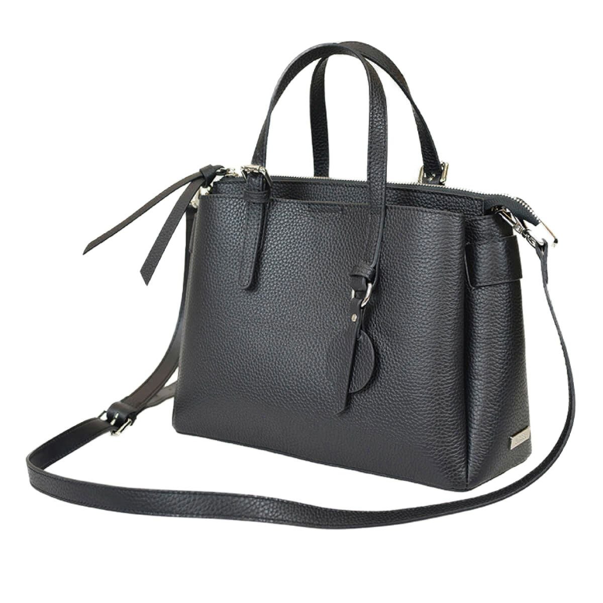 シュリンク レザー ハンドバッグ