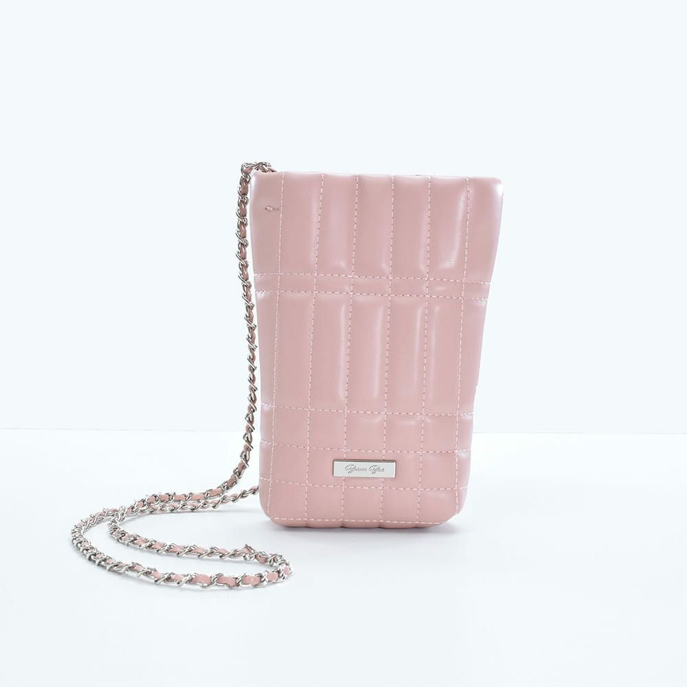 キルティングメタルショルダーポシェット