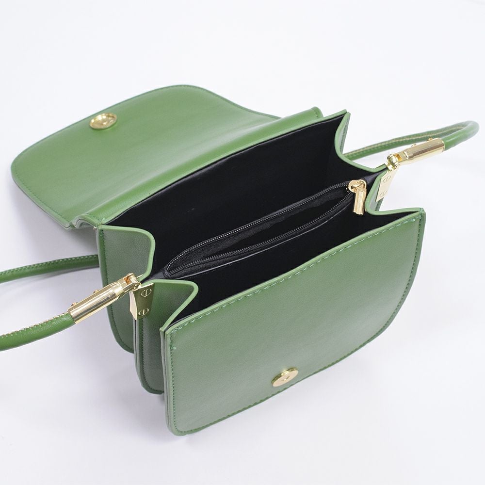 被せ付きシンプルPUポシェット