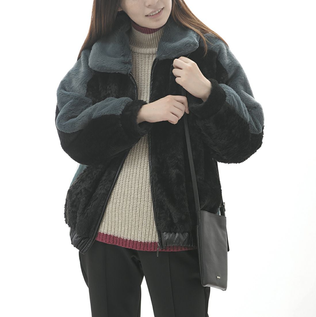 切替えデザインブルゾンジャケット