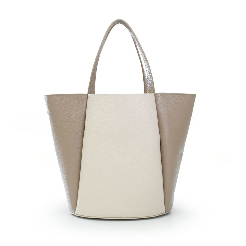 バイカラーハンドバッグ