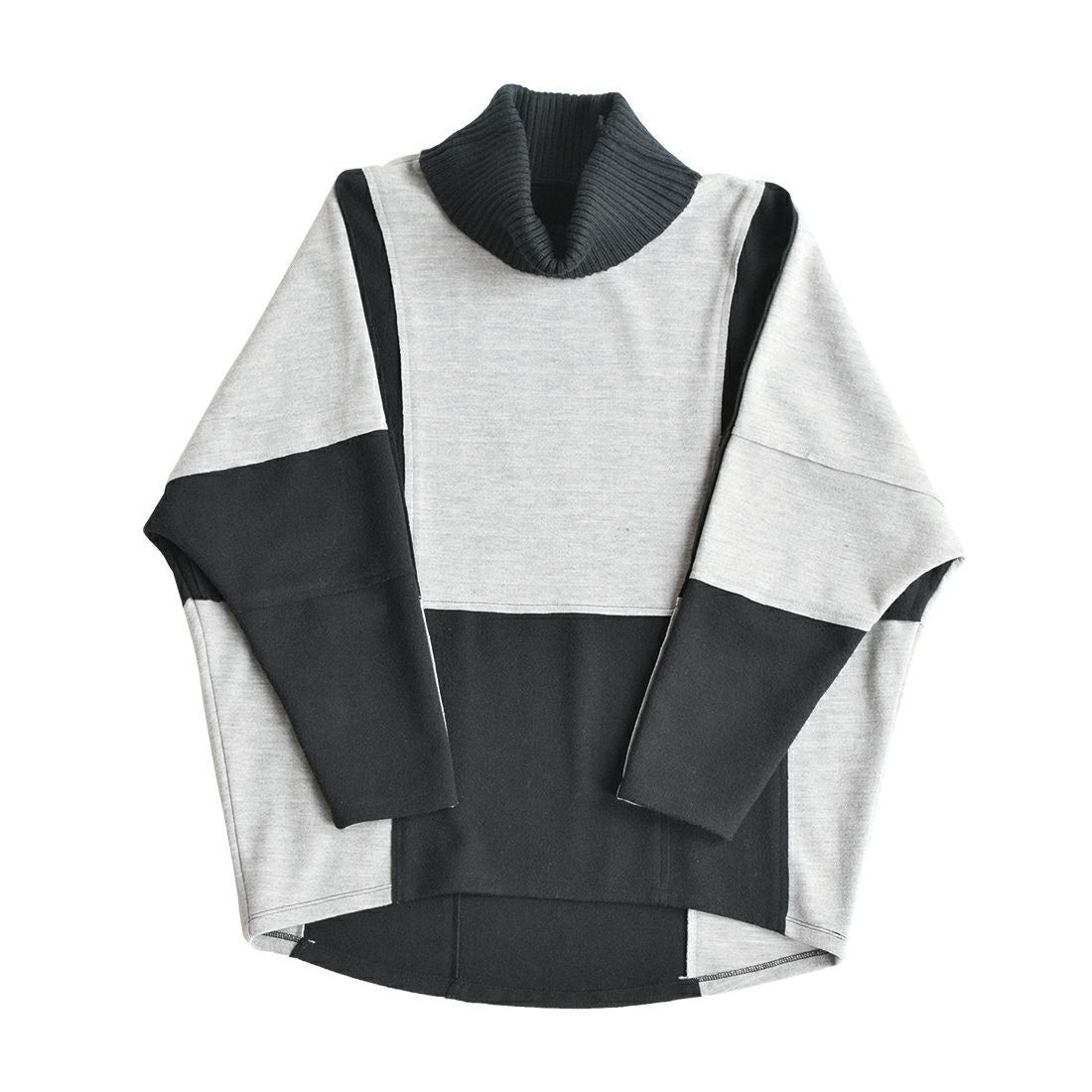 圧縮ブロック配色プルオーバー