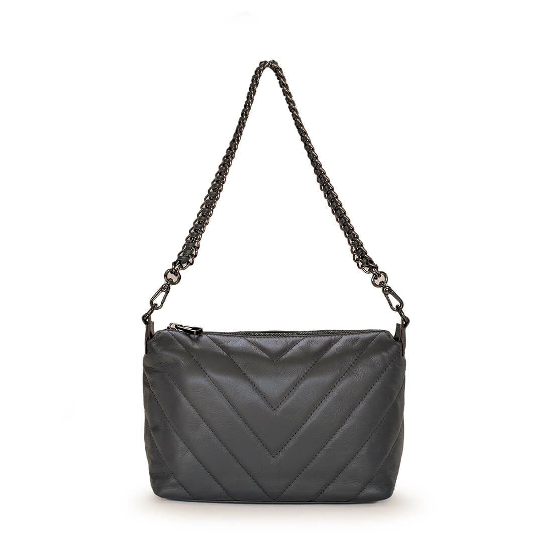 牛革キルティング2wayポシェット（スクエア型）