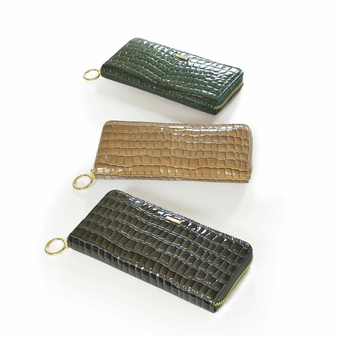 ソフトステンドガラスレザーラウンド型財布