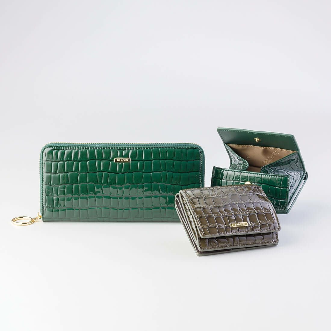 ソフトステンドガラスレザーラウンド型財布