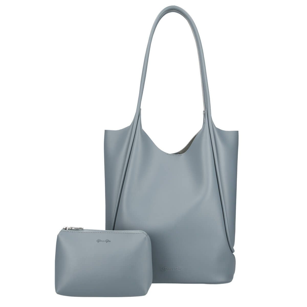 パイピングデザインPUトートバッグ