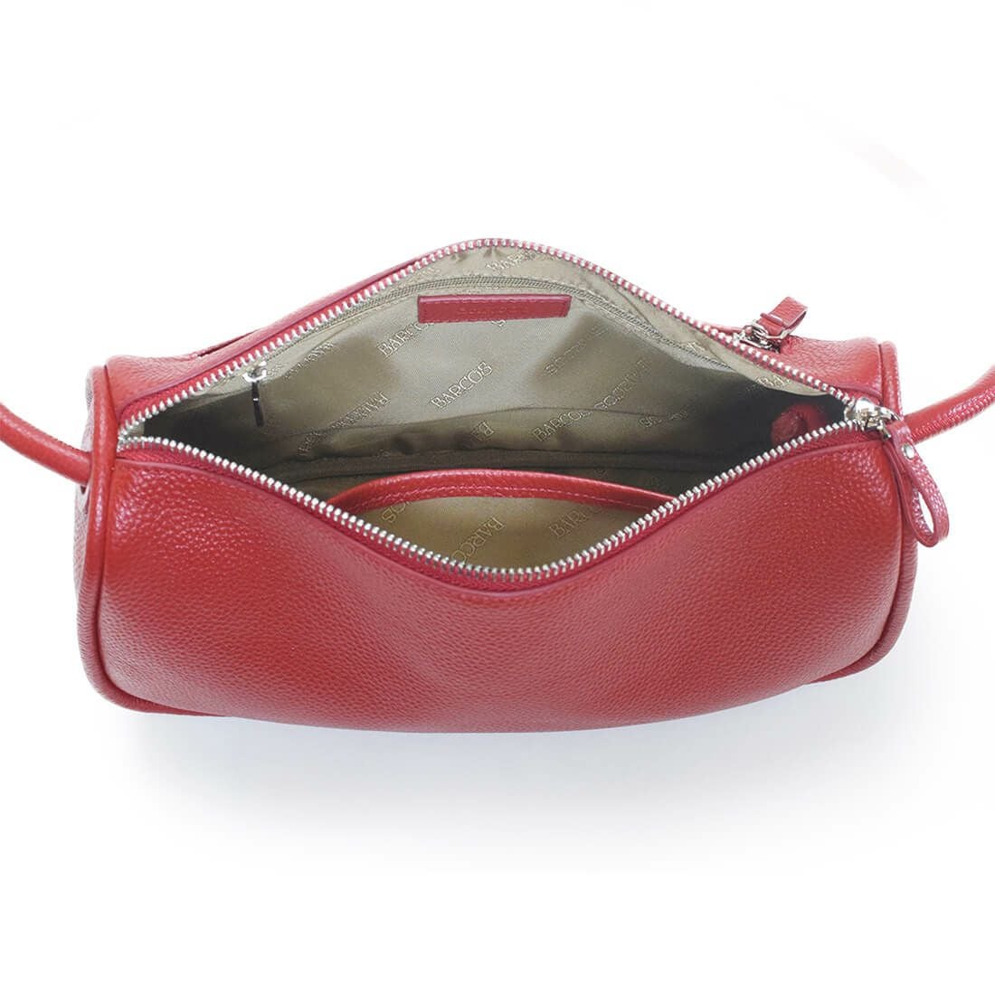 丸手レザーショルダーバッグ