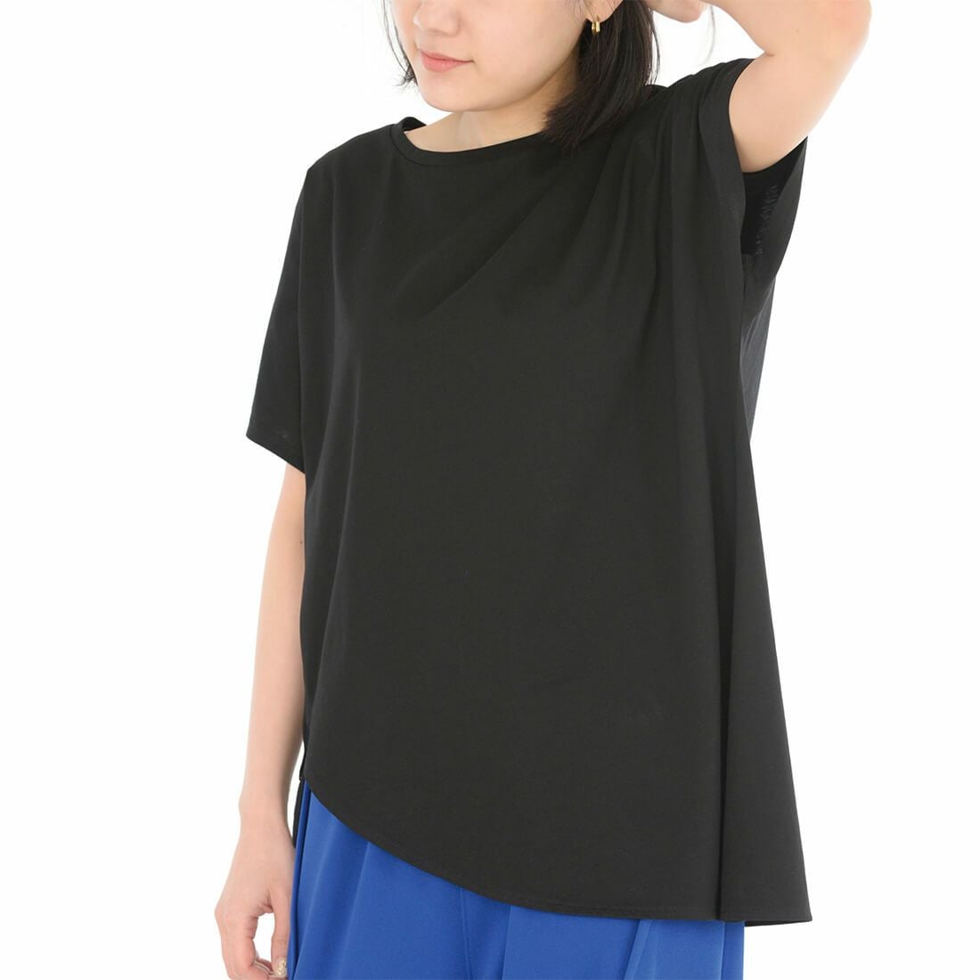 右裾リブ使いカットソー