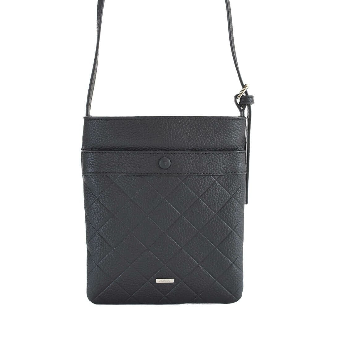 ダイヤモンドエンボスレザーポシェット