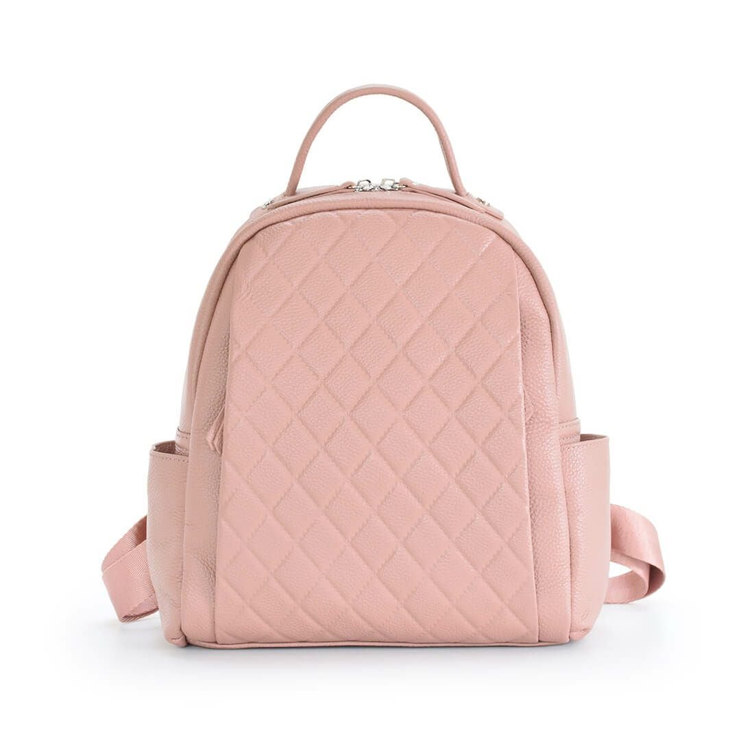BALLY キルティング レザー　バックパック　リュック　レディース　ピンク 牛革キルティングリュック | バルコス公式オンラインショップ