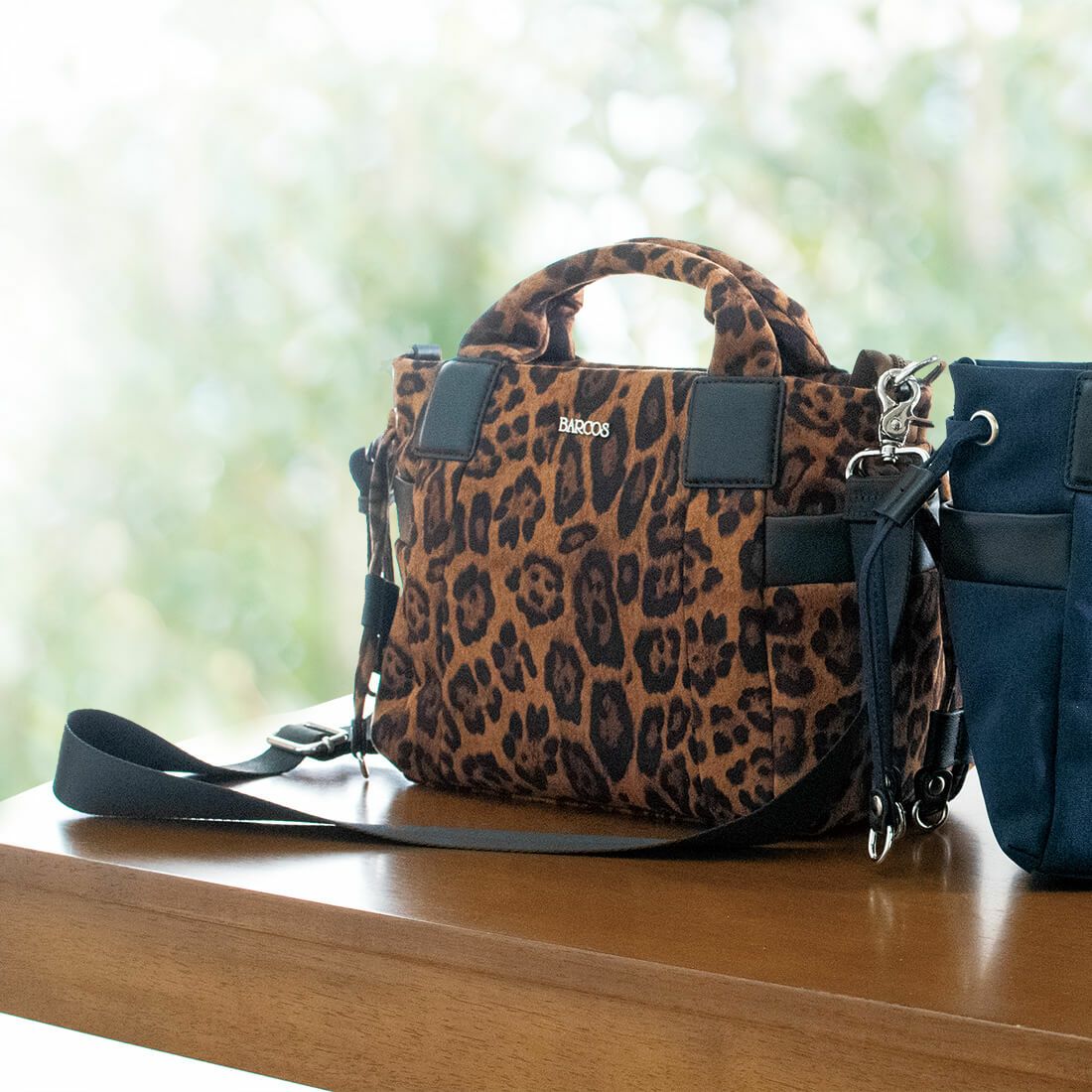 レオパード柄ヤンピーライト2wayハンドバッグ