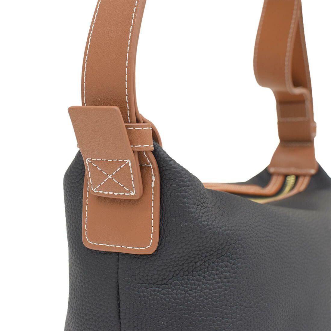 バイカラーショルダーバッグ