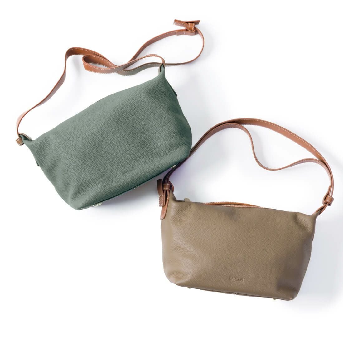 バイカラーショルダーバッグ