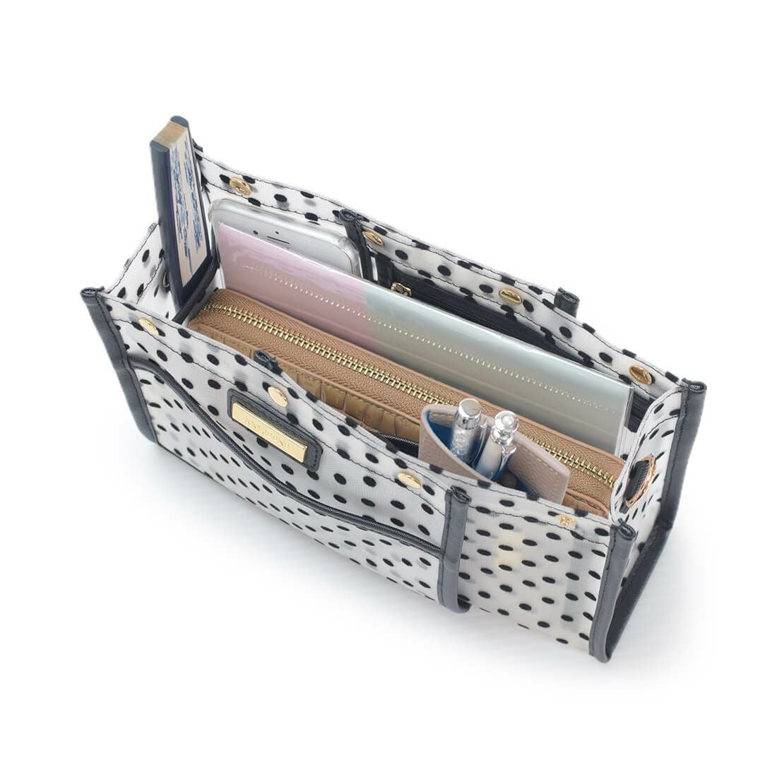 ワイド調節機能付バッグインバッグ