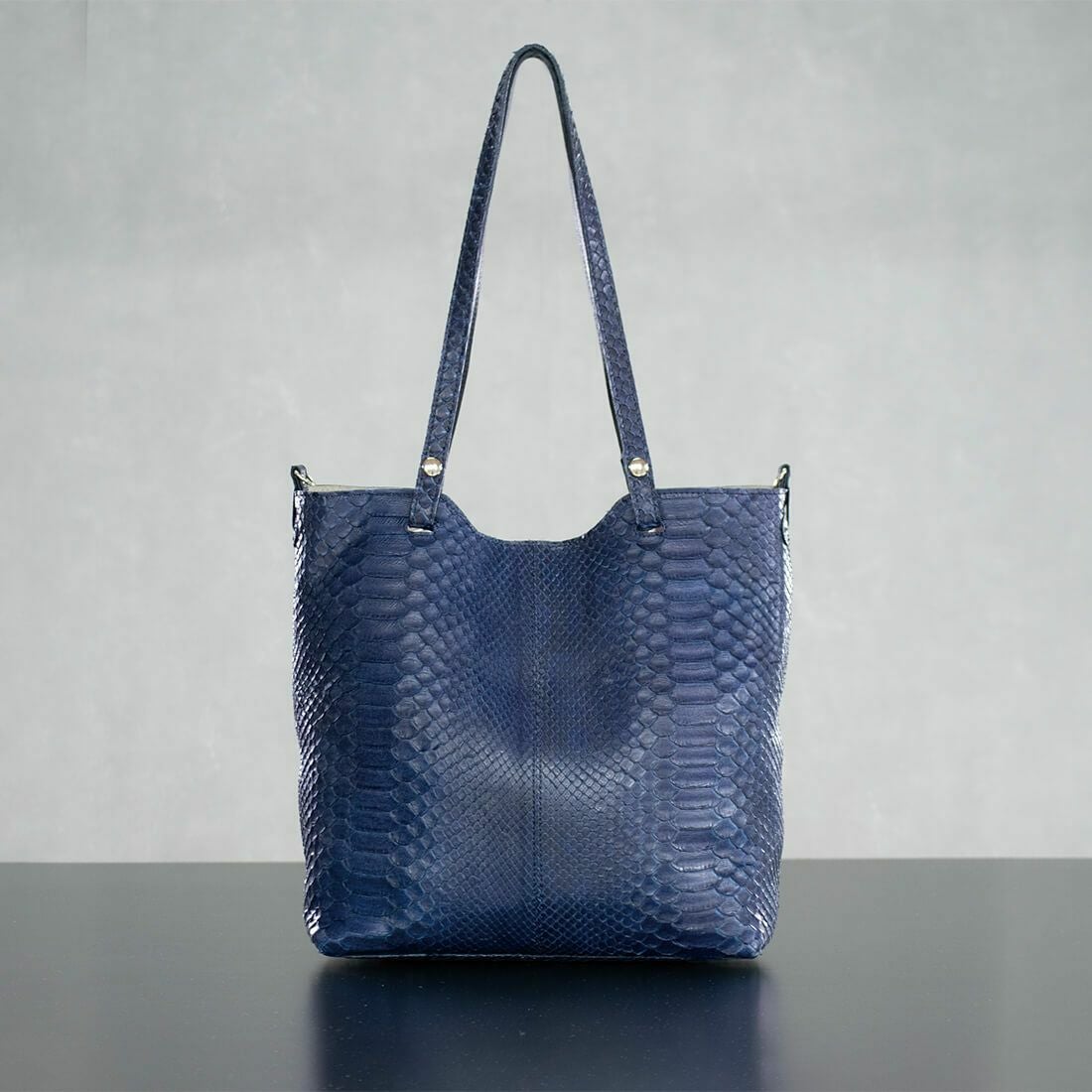 単衣型 藍染めパイソントートバッグ