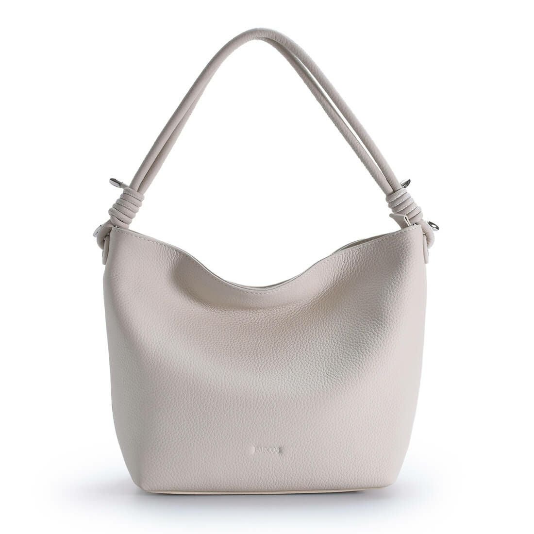 本革ソフトシュリンクレザーハンドルデザインホーボーバッグ