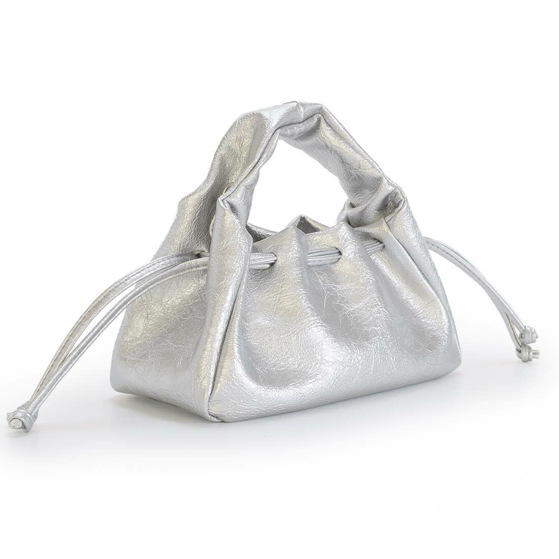 メタリック2way巾着バッグ