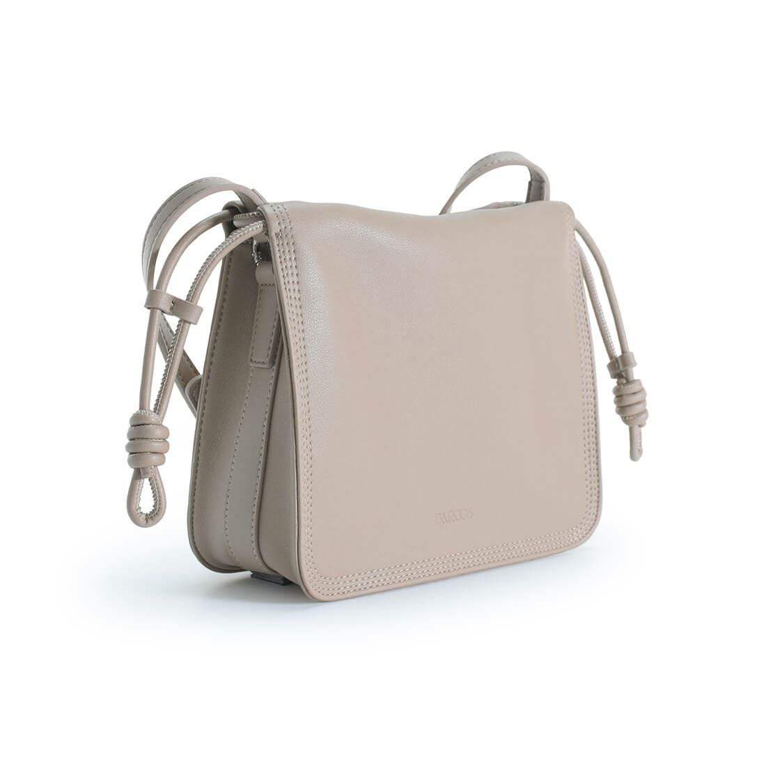 巾着型レザーショルダーバッグ